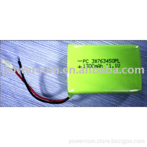 Li-Polymer rechargeable battery pack for PC-763450